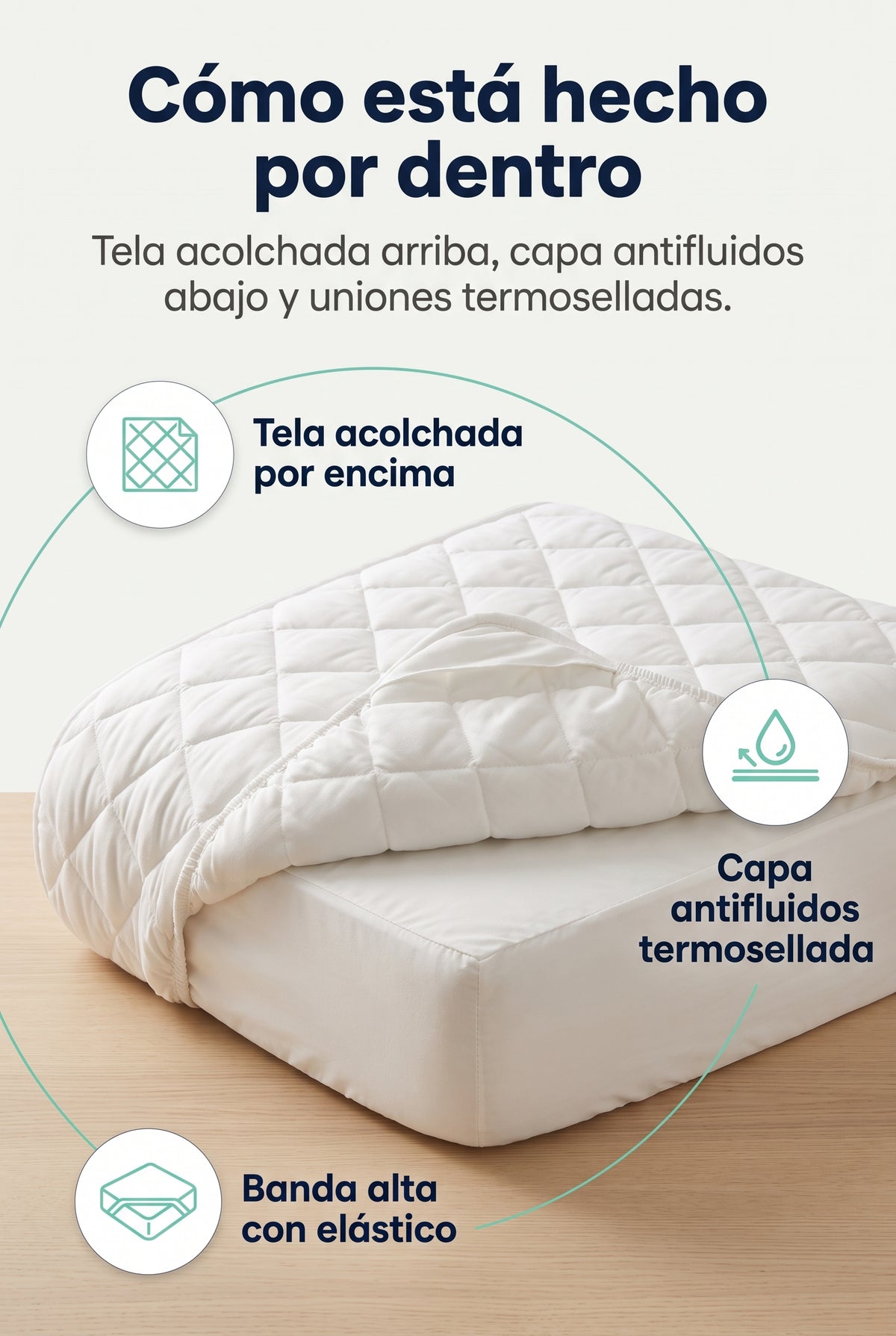 Protector De Colchon Antifluidos