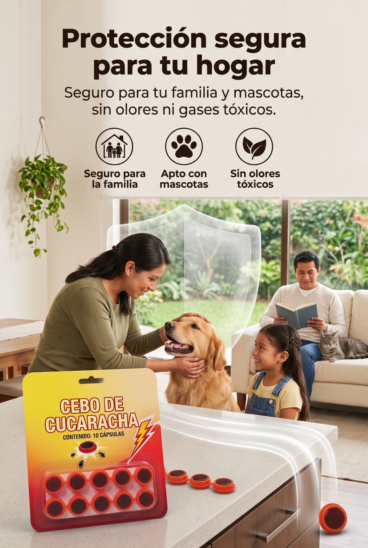 Mata Cucarachas de Raíz - Cebo en Gel Efecto Domino