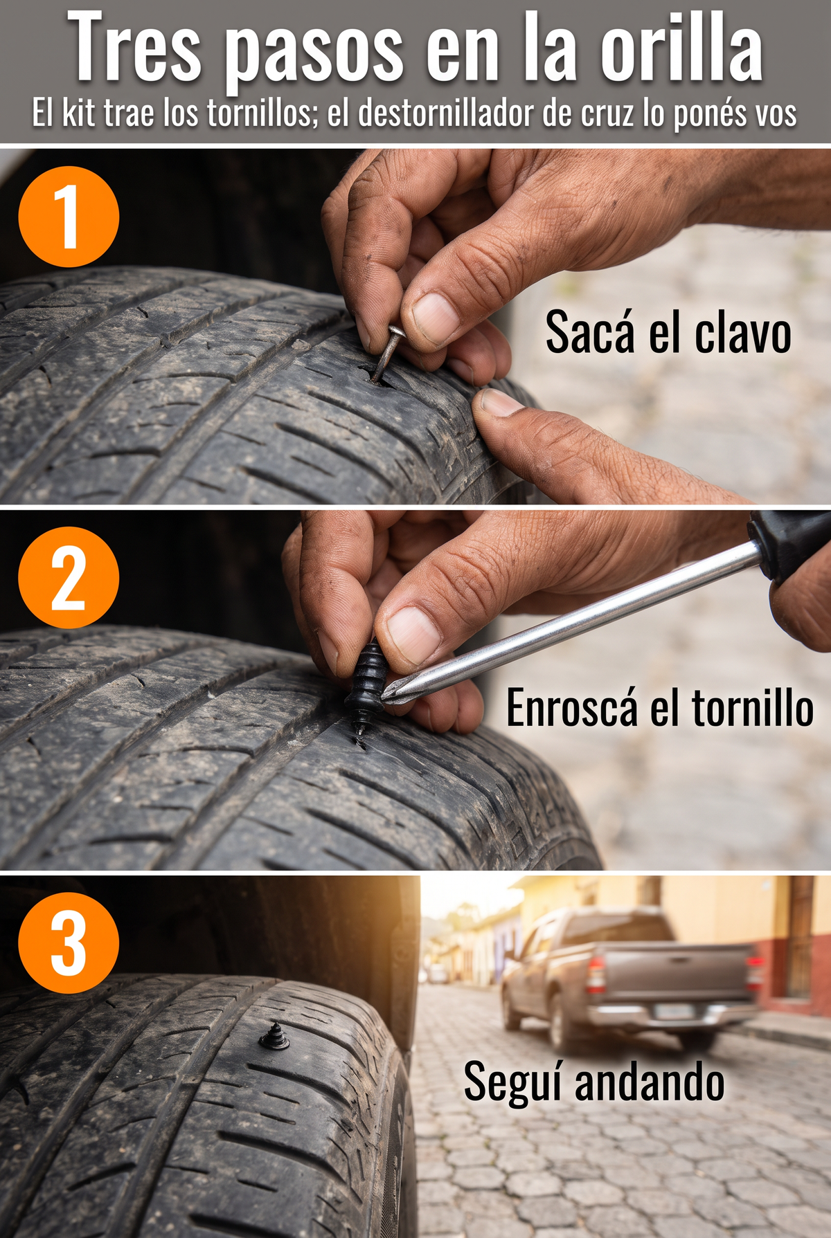 TORNILLO REPARA PINCHAZOS