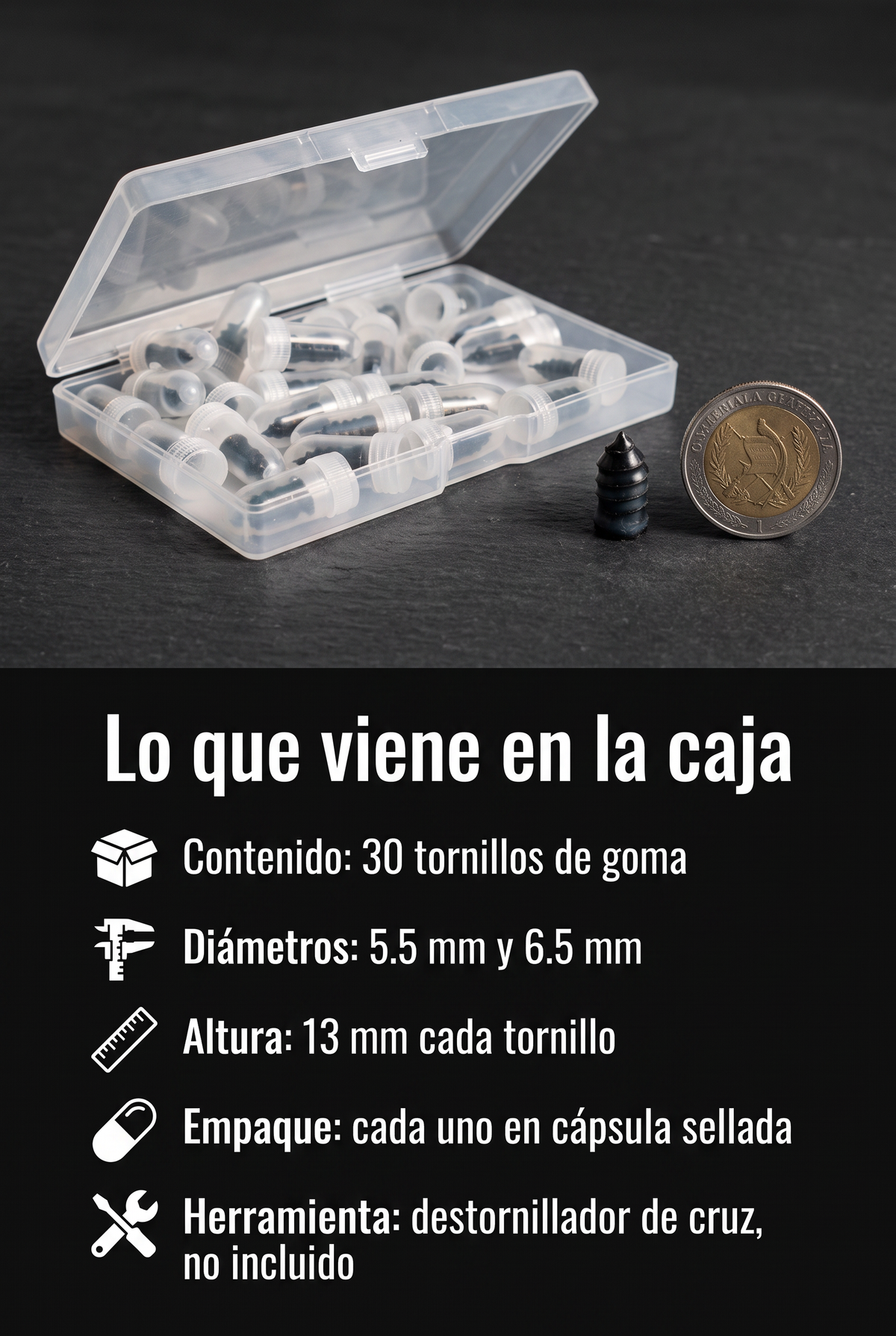 TORNILLO REPARA PINCHAZOS