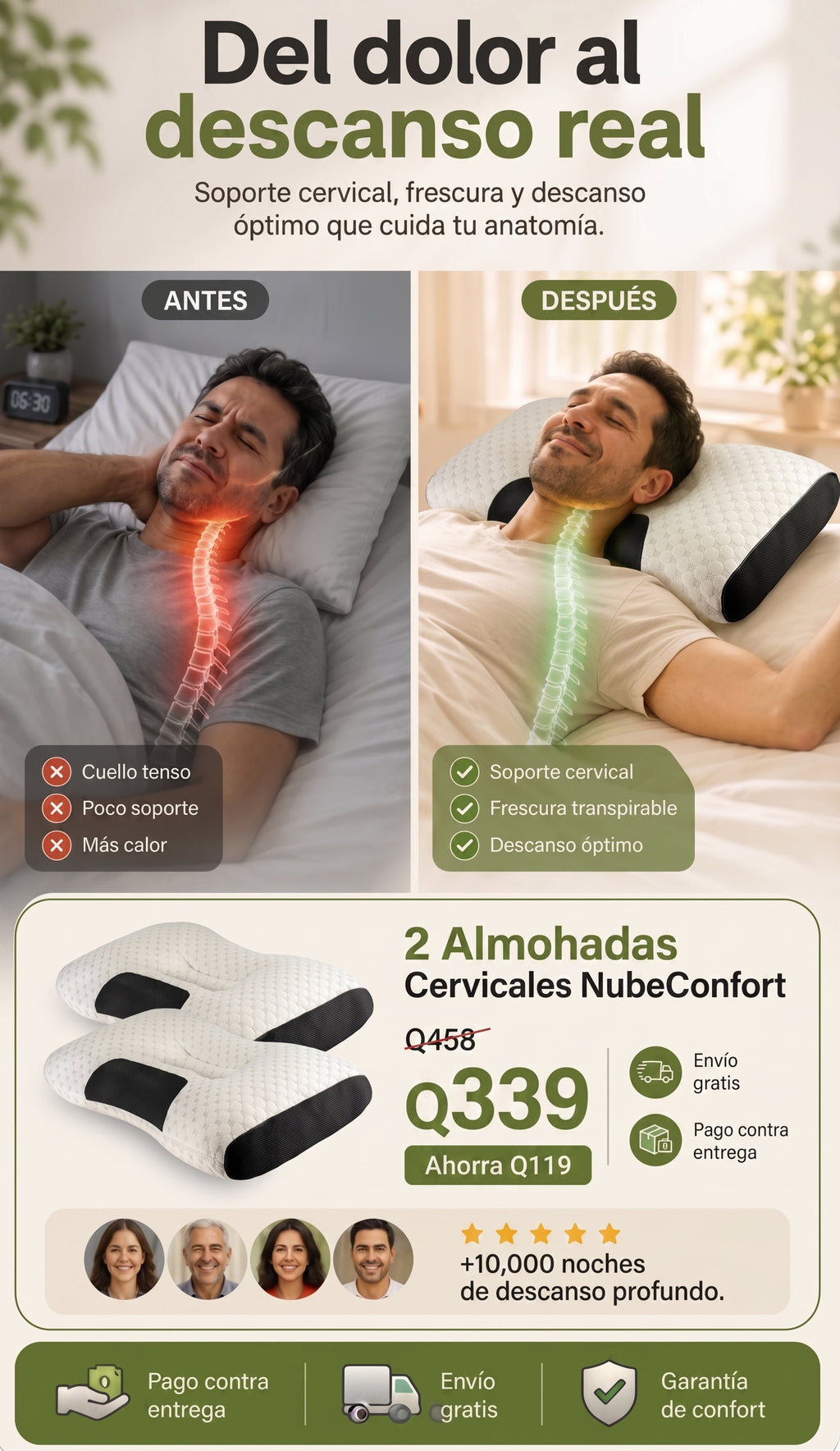 Almohada Cervical NubeConfort ®