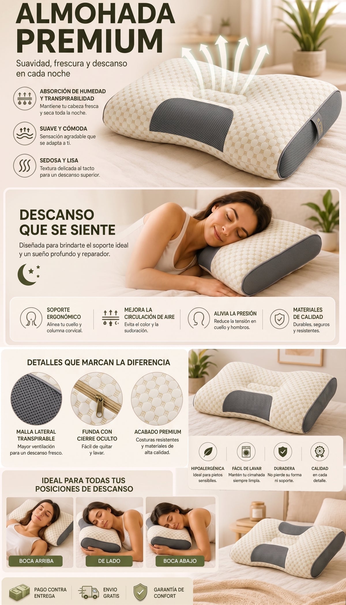 Almohada Cervical NubeConfort ®