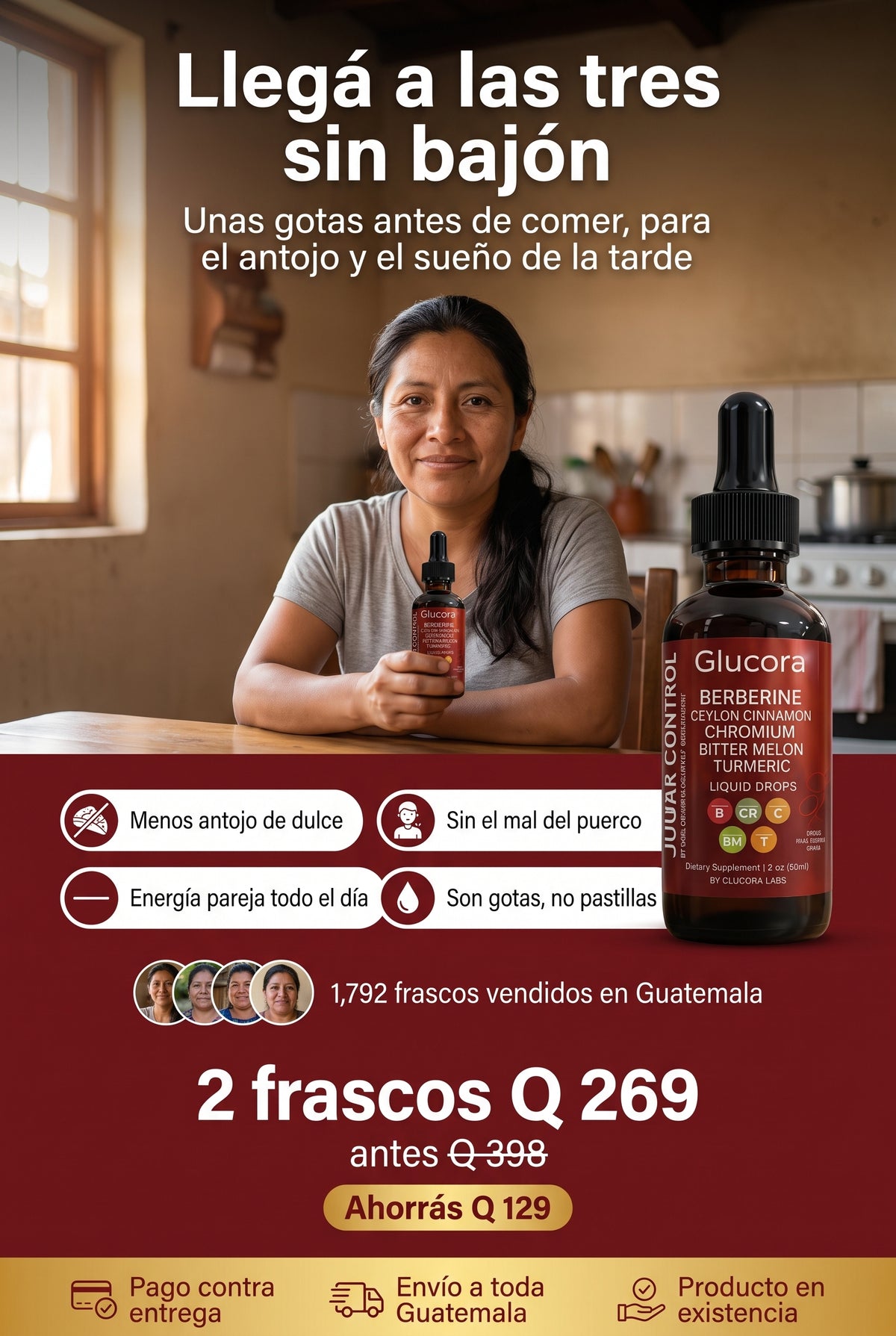 Llegá a las tres sin bajón