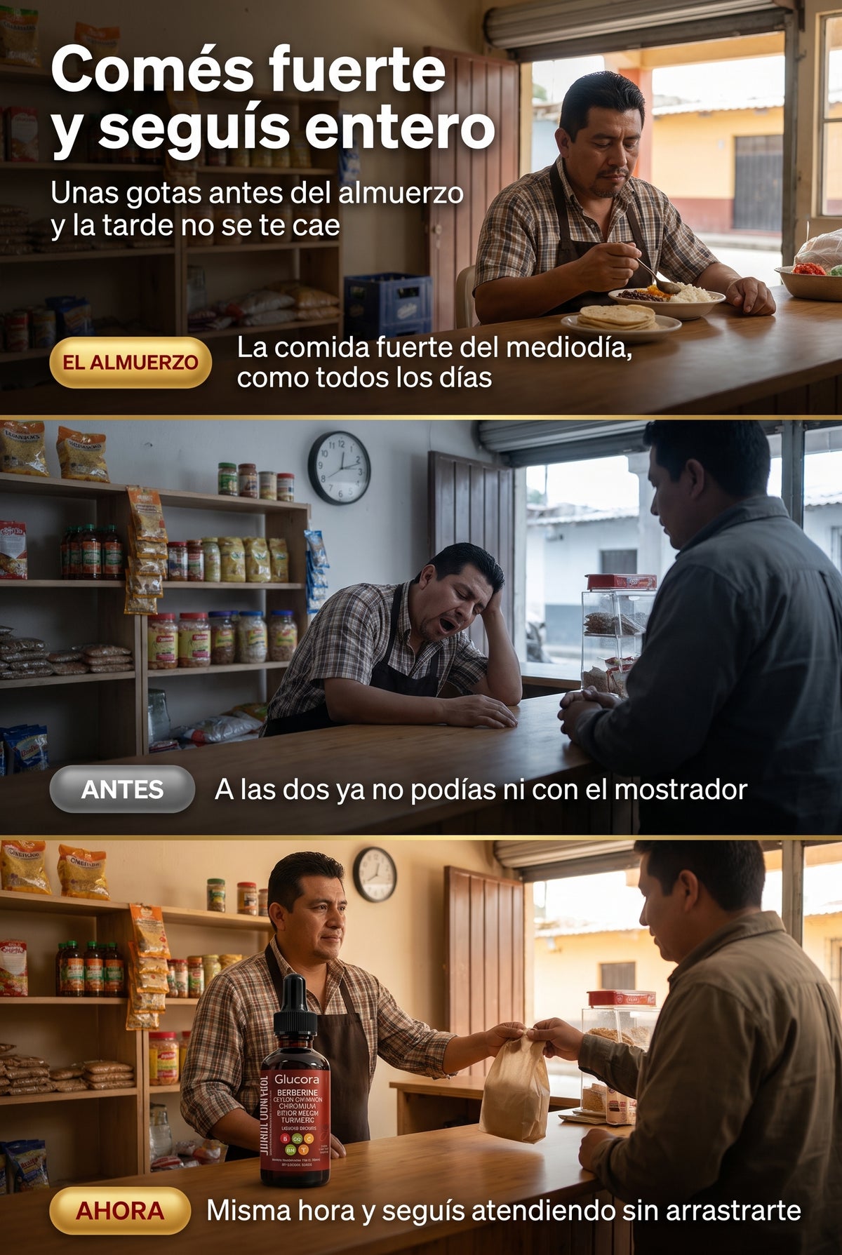 Almorzar fuerte y seguir entero en la tarde