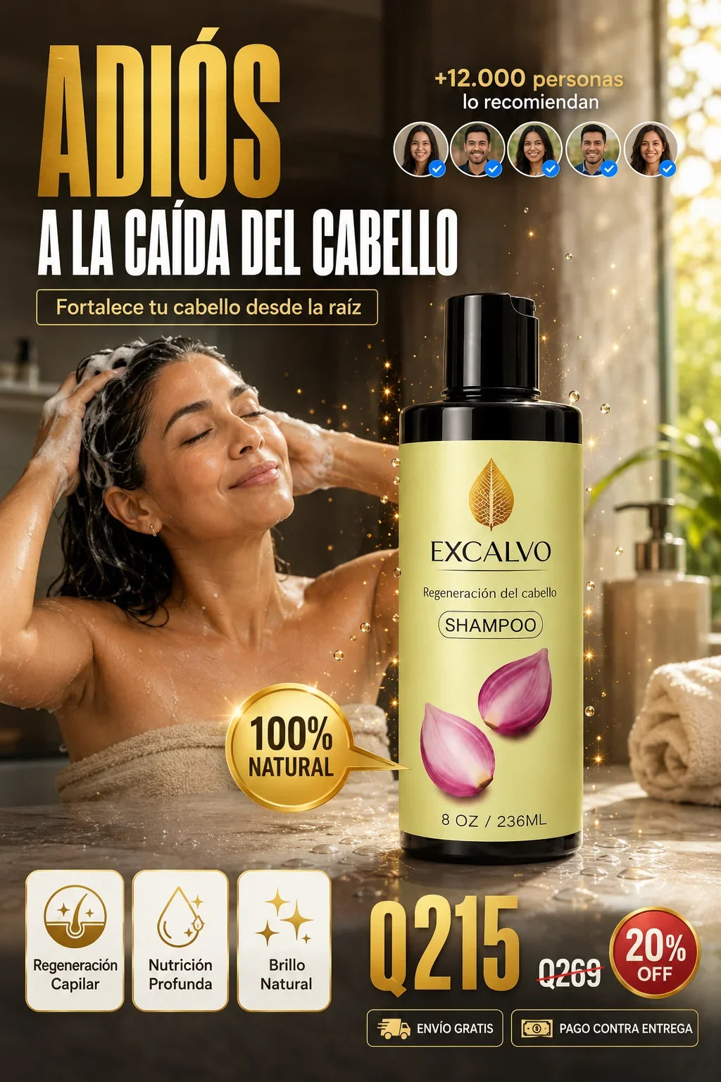Excalvo Shampoo Crecimiento y Reparacion